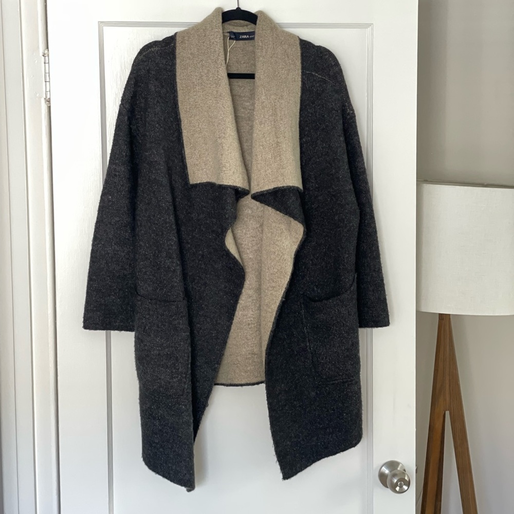 Zara Wool Open Cardigan